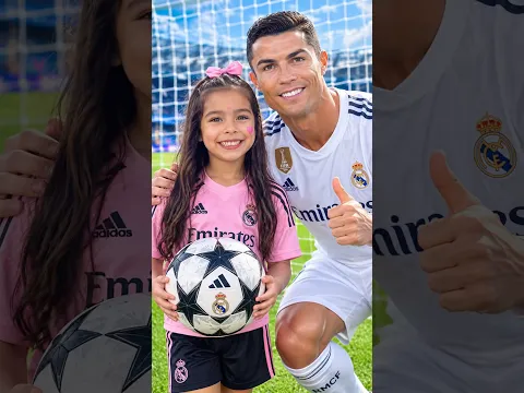 ¿PUEDE ALANNA PATEAR COMO CRISTIANO RONALDO? 😱⚽🔥 #shorts #futbol #cr7