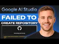 Fix Google AI Studio Error Failed to Create GitHub repository authentication error