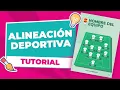 Crea la ALINEACION de tu equipo plantillas para cualquier DEPORTE