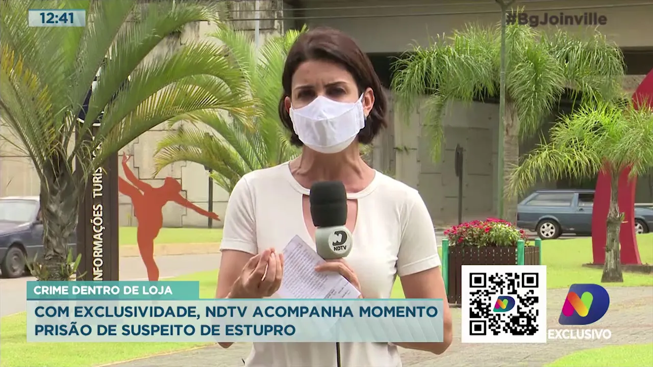 Crime dentro de loja: Com exclusividade, NDTV acompanha momento da prisão de suspeito de estupro