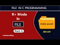 R Mode in C Programming File Handling in C sameercoding