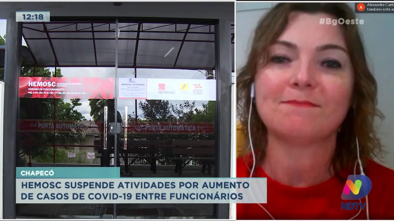 Chapecó: Hemosc suspende atividades por sete dias, cresce casos de Covid-19 entre os funcionários