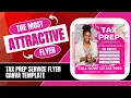 Tax Prep Service Flyer Canva Template
