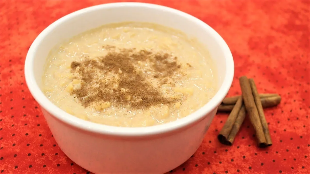arroz doce com leite condensado e creme de leite