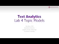 Text Analytics 2021 Lab 4 Topic Modeling