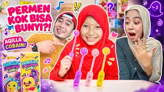 AQILA COBA 3 PERMEN MUSIK VIRAL?! IBU BILANG PAKAI INI DULU?!