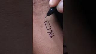 Mini Tattoo Of 1 Battery Shorts 