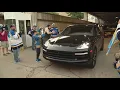 Blues owner Tom Stillman greets fans at Enterprise Center