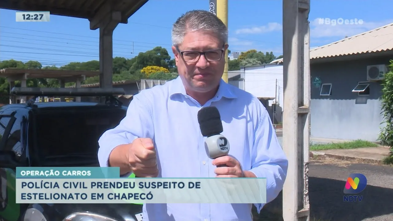 Polícia Civil prendeu suspeito de Estelionato em Chapecó. Outro suspeito está sendo procurado.