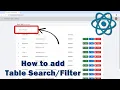How to Implement Search and Filtering in React Table using Material UI
