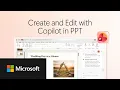 How Copilot can create and edit your PowerPoint presentation for you