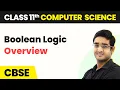 Boolean Logic - Overview Class 11 Computer Science