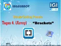 Tugas 4 Array Coding pemula lewat aplikasi Brackets