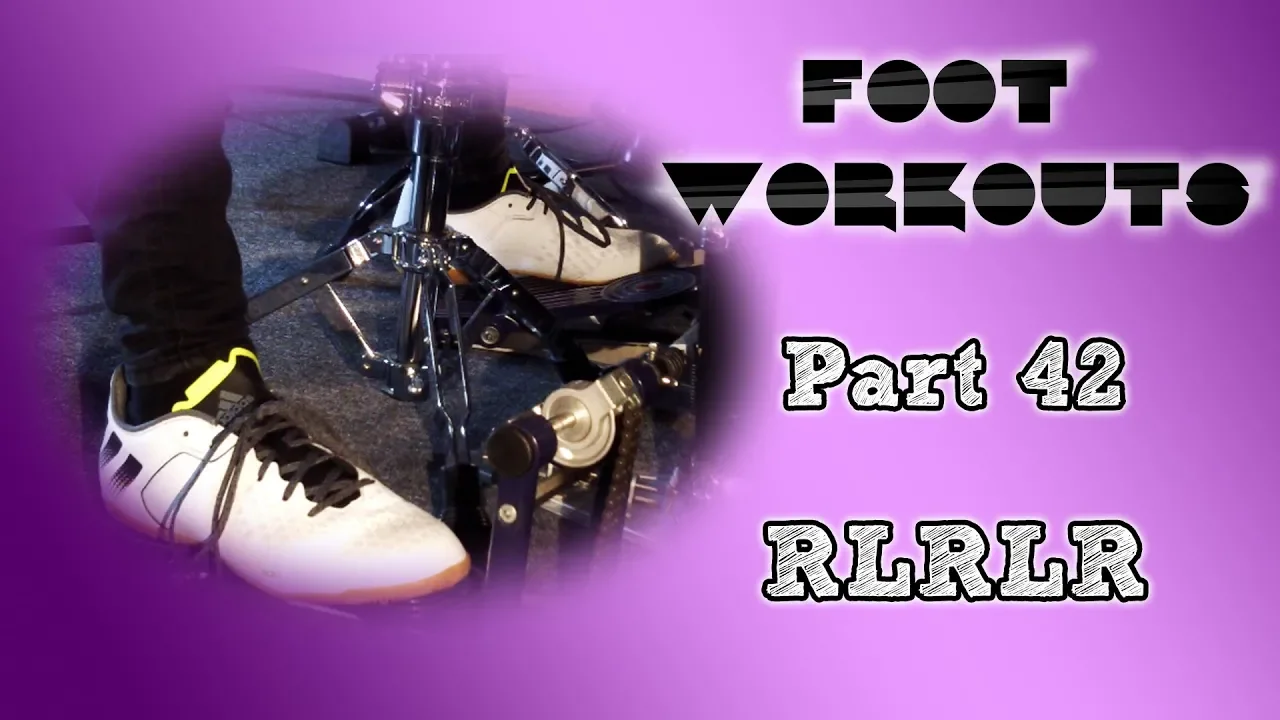 Drum Exercise | Foot Workouts (Part 42 - RLRLR) | Panos Geo