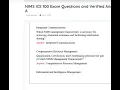 NIMS ICS 100 Exam Questions and Verified Answers