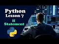 Python Programming Language Part 7 if and nested statement Ethiopian computer Day