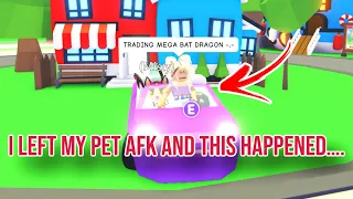 I Left My Pet AFK In Adopt Me And This Happened... (SHOCKING)