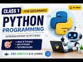 Python Class 1 for Beginners in Hindi Introduction to Python Programming Python Course in Hindi