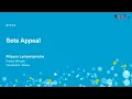 Sets appeal