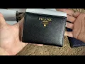 Prada small Saffiano Leather wallet - unboxing