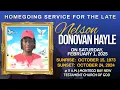 Homegoing Service For The Late Nelson Donovan Hayle February 1 2025
