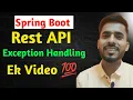REST API Exception Handling in Spring Boot Spring Boot Rest API aadiandjava