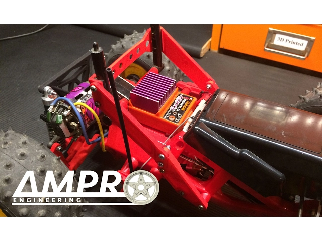 Tamiya Blackfoot & Mudblaster Rear Body Mount Brace, Stock & Double Wishbone video thumbnail