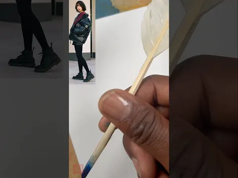 Sketching with a quill pen I made from a feather I found at the park