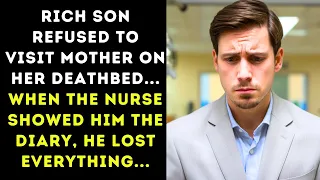 Rich Son Refused to Visit Mother on Her Deathbed... When the Nurse Showed Him the Diary, He Lost Eve