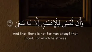 وأن ليس للإنسان إلا ما سعى   المنشاوي   سورة النجم دندنها