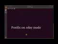 How to set postfix to relay mode