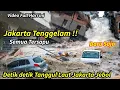 JAKARTA TENGGELAM: Detik² Tanggung Laut Jakarta Jebol Ditambah Hujan Deras,Warga Panik Monas Banjir