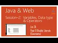 Float Double Data Types Float Double Literals Constants Java