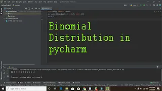binomial distribution in python binomial distribution in pycharm