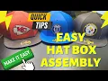 Quick Easy Method to Assemble the DIY Baseball Hat Cap Gift Box Full tutorial step by step