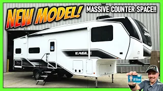 NEW MODEL MASSIVE Kitchen Open Living 2025 Eagle 27MLC Couple s Camping Fifth Wheel RV