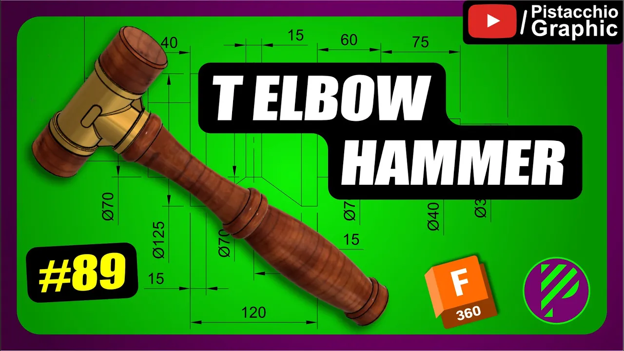 T Elbow Hammer + Technical Drawing E-Book