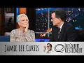 Lagu Jamie Lee Curtis Takes The Colbert Questionert
