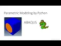 Parametric modeling by Python scripting in ABAQUS unidirectional composite unit cell Part I