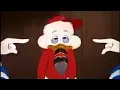Pato Donald ensenando a fumar a sus sobrinos xd