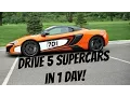 5 SUPERCARS 1 DAY AUTO VAULT FANTASY DRIVE