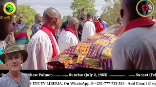 Funeral ceremony of the late Rev Brian Matthew Palmer in Totota Bong County No copyright to songs
