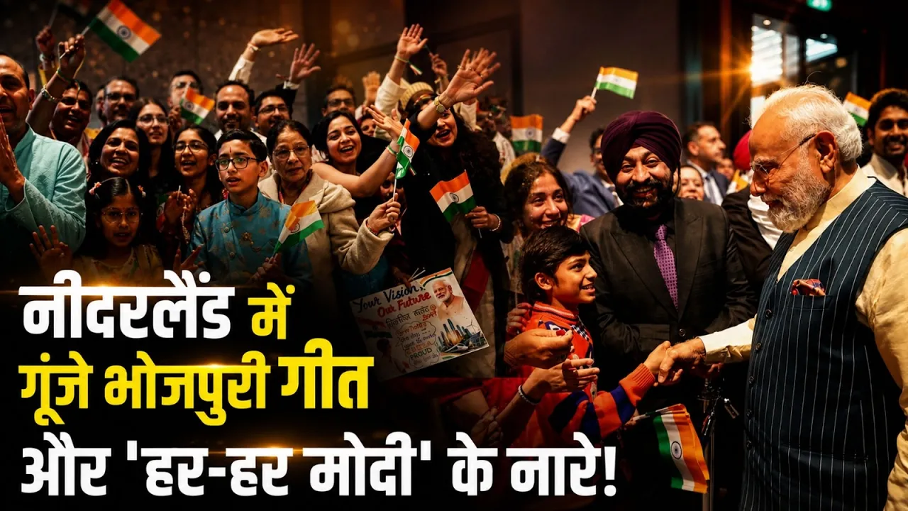 PM Modi Visit: नीदरलैंड में दिखी भारतीय संस्कृति की झलक | ‘हर हर मोदी’ के नारों से गूंजा द हेग