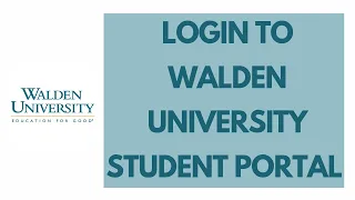 Walden University Student Portal Login Walden University Login 2021 my waldenu edu