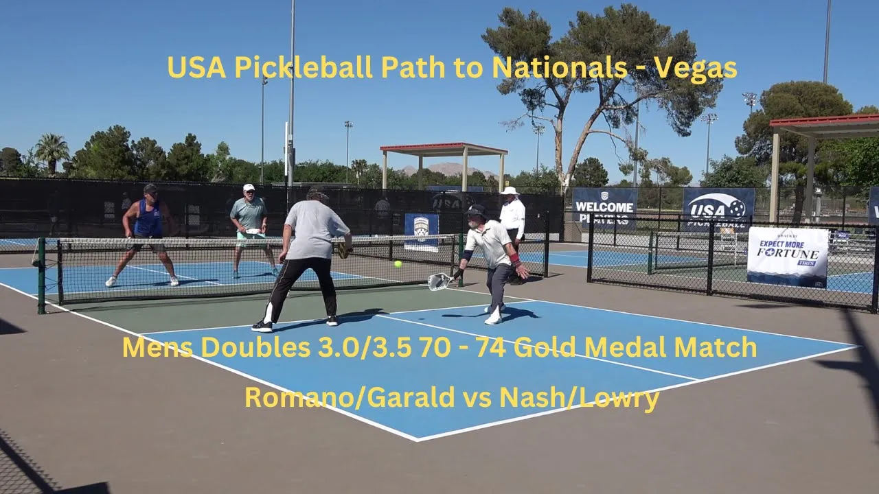 Path to Nationals - Vegas Mens Doubles 3.0/3.5 Romano/Garald vs Nash/Lowry Gold Medal Match