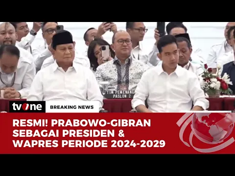 SAH! KPU Tetapkan Prabowo-Gibran Presiden & Wapres Terpilih