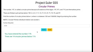 Project Euler 035 - Circular Primes