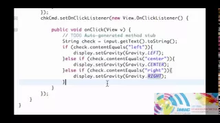 Lap trinh Android App 29 Set Gravity within Java