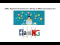 2486 Append Characters to String to Make Subsequence