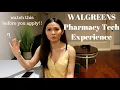 my experience as a pharmacy technician at walgreens pharmacy JUlie Trang Truong